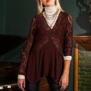 Y2K Fairy Boho Lace Asymmetrical Top